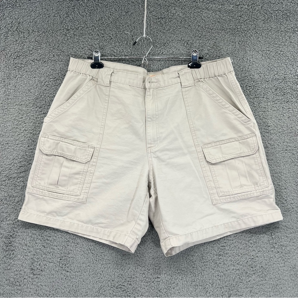 Savane Cargo Shorts Cotton Light Khaki Men Size 38?
